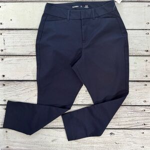 Old Navy Pixie Pants 10 Petite Navy Blue High Rise Stretch NWT